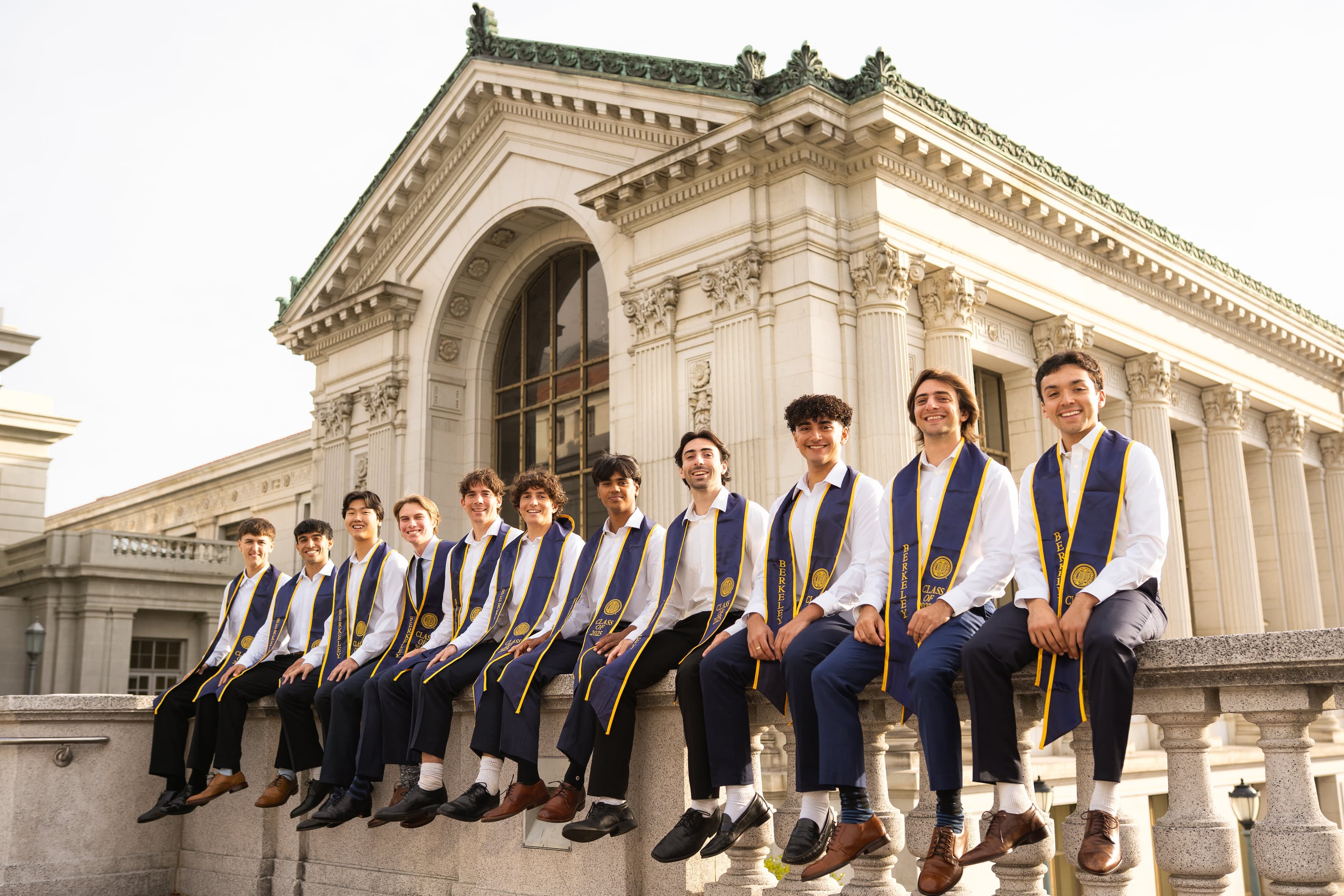 Graduate portrait at university building